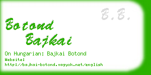 botond bajkai business card